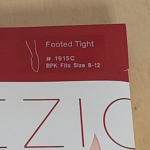 Capezio Footed Tights 1915 C BPK Size 8 12 Pink Sealed Package Unused - Picture 2 of 8